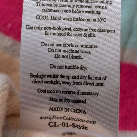 Pure Collection Cashmere Striped Sweater 2 - Picture 9 of 12